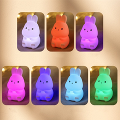 Adorable Rabbit & Bear Silicone Lamp