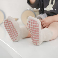 Toddler Combed Cotton Non-Slip Floor Socks (0-5 Years)