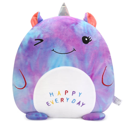 16’’ Unicorn Plush Toy Unicorn Stuffed Animal Pillow Cute Plushies Pillow for Girls Soft Plush Toy Pillow for Hugging Sleeping Plush Gifts for Girls Colorful-Purple