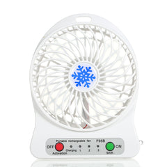 USB Snowflake Fan, Portable Handheld Mini Fan