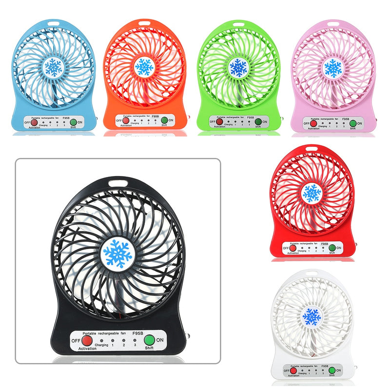 USB Snowflake Fan, Portable Handheld Mini Fan
